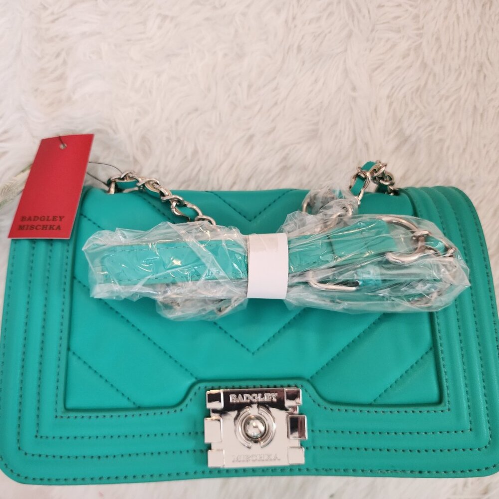 Turqoise Badgley Mischka bag